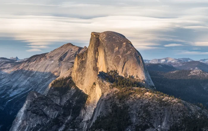 Half Dome rising above Yosemite Valley
