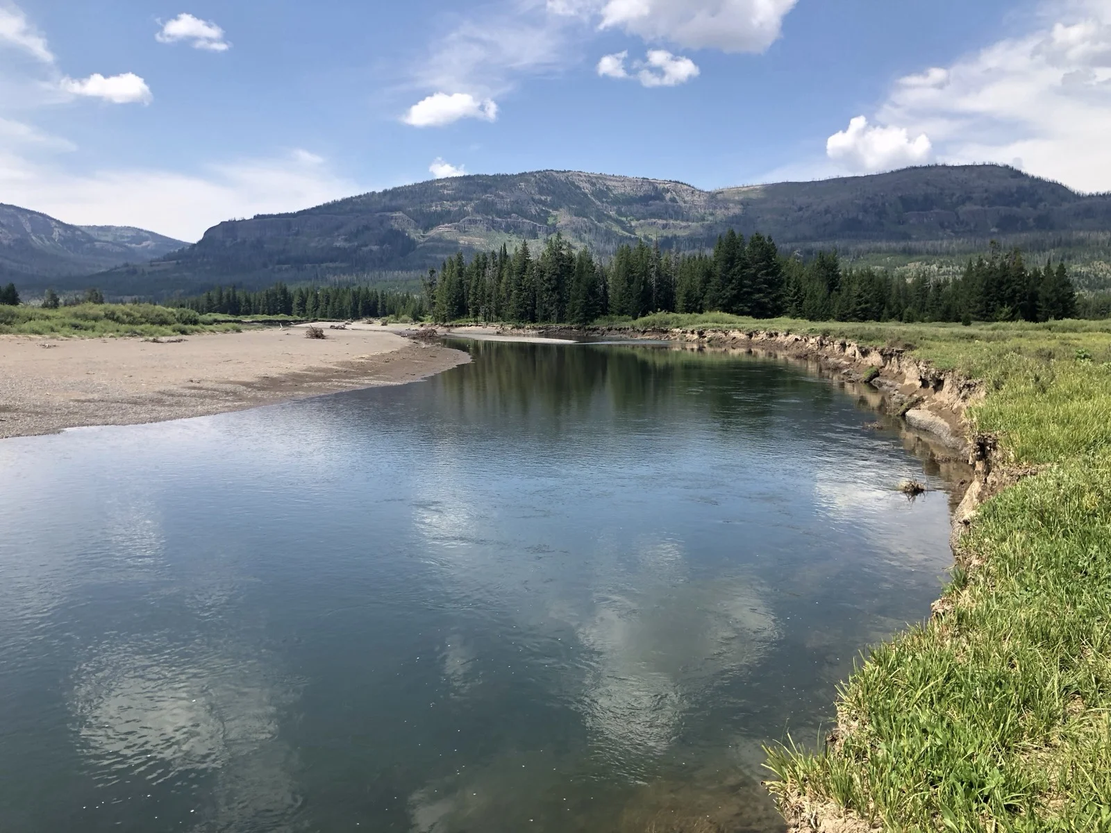 Campsite on Yellowstone Lake during the Thorofare backpacking trip